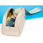 Peterson, kosmetyczka z podwójnym zamknięciem, beżowa