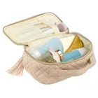 Peterson, kosmetyczka z uchwytem, tkanina syntetyczna, beżowa