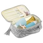 Peterson, kosmetyczka z uchwytem, tkanina syntetyczna, srebrna