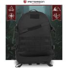 Peterson, plecak militarny, 3-komorowy, czarny