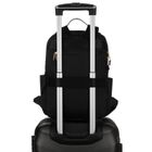 Peterson, plecak z uchwytem na walizkę, nylonowy, czarny