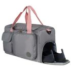 Peterson, sportowa torba podróżna, szaro-różowa
