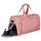 Peterson, torba weekendowo-podróżna z komorą boczną na buty, różowa