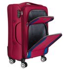 Peterson, walizka, wykonana z poliestru, średnia, czerwono-niebieska, 68 cm