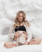 Piapimo, poduszka ciążowa do spania, typ 7, jersey, off white