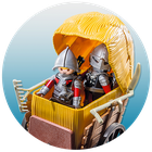 Playmobil, Knights, Zamaskowany powóz rycerzy herbu Sokoła, 6005