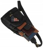 Plecak, czarny, skórzany, Peterson