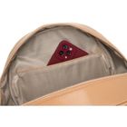 Plecak miejski, beżowy, skóra ekologiczna, Peterson