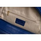 Plecak miejski, niebieski, skóra ekologiczna, Peterson