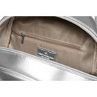 Plecak miejski, srebrny, skóra ekologiczna, Peterson