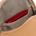 Plecak na jedno ramię, saszetka, beżowy, Peterson