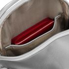 Plecak na jedno ramię, saszetka, srebrny, Peterson