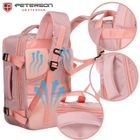 Plecak podróżny, bagaż podręczny do samolotu, różowy, Peterson