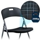 Plonos, krzesła ogrodowe składane, zestaw, 4 szt.