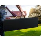 Plonos, ławka ogrodowa cateringowa składana, czarna, 180 cm