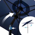 Plonos, parasol ogrodowy, składany, 6 segmentowy, z pokrowcem, 300 cm