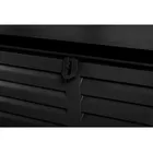 Plonos, skrzynia ogrodowa, czarna, 143,5-57-53,5 cm, 390l