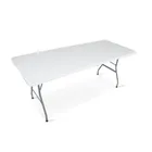 Plonos, stół cateringowy ogrodowy składany, biały, 180 cm