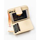 Portfel, beżowy, skóra ekologiczna, Peterson