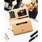 Portfel, beżowy, skóra ekologiczna, Peterson