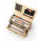 Portfel, beżowy, skóra ekologiczna, Peterson