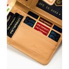 Portfel, beżowy, skóra ekologiczna, Peterson