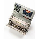 Portfel, biały, skóra ekologiczna, Peterson