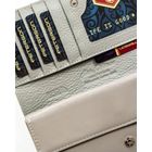 Portfel, biały, skóra ekologiczna, Peterson