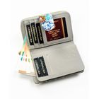 Portfel, biały, skóra ekologiczna, Peterson