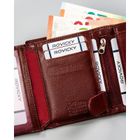Portfel, bordowy, skórzany, 4U Cavaldi
