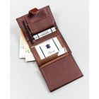 Portfel, brązowy, skóra ekologiczna, 4U Cavaldi