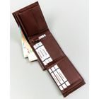 Portfel, brązowy, skóra ekologiczna, 4U Cavaldi