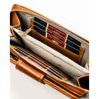 Portfel, brązowy, skóra ekologiczna, Peterson