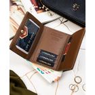 Portfel, brązowy, skóra naturalna i ekologiczna, Peterson