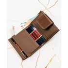 Portfel, brązowy, skóra naturalna i ekologiczna, Peterson