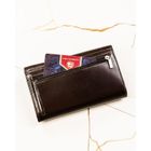 Portfel, brązowy, skórzany, Peterson