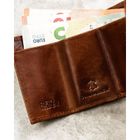 Portfel, brązowy, skórzany, RFID, Rovicky