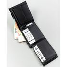 Portfel, czarny, skóra ekologiczna, 4U Cavaldi