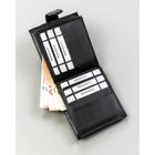 Portfel, czarny, skóra ekologiczna, 4U Cavaldi