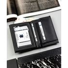 Portfel, czarny, skóra ekologiczna, 4U Cavaldi