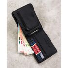 Portfel, czarny, skóra ekologiczna, Peterson