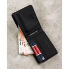 Portfel, czarny, skóra ekologiczna, Peterson