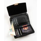 Portfel, czarny, skóra ekologiczna, Peterson