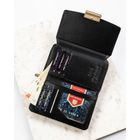 Portfel, czarny, skóra ekologiczna, Peterson