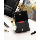 Portfel, czarny, skóra naturalna i ekologiczna, Peterson