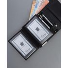 Portfel, czarny, skórzany, 4U Cavaldi