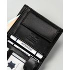 Portfel, czarny, skórzany, 4U Cavaldi