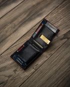 Portfel, czarny, skórzany, Peterson