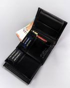 Portfel, czarny, skórzany, Peterson