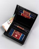 Portfel, czarny, skórzany, Peterson